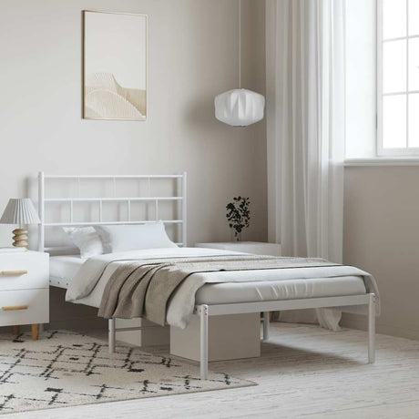 Metal Bed Frame Without Mattress 90X200Cm