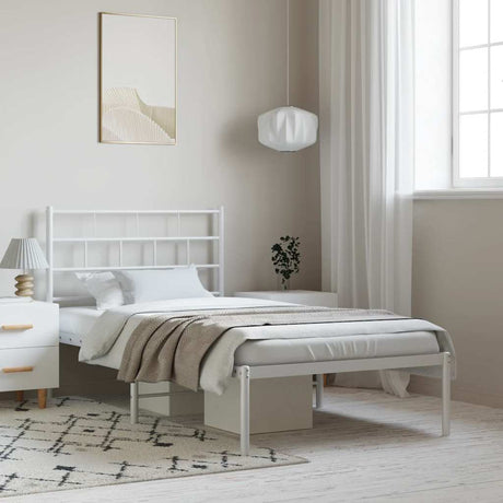 Metal Bed Frame Without Mattress 90X200Cm