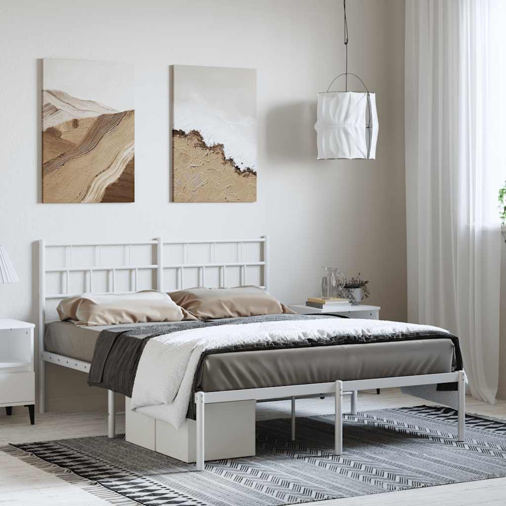 Metal Bed Frame Without Mattress 90X200Cm