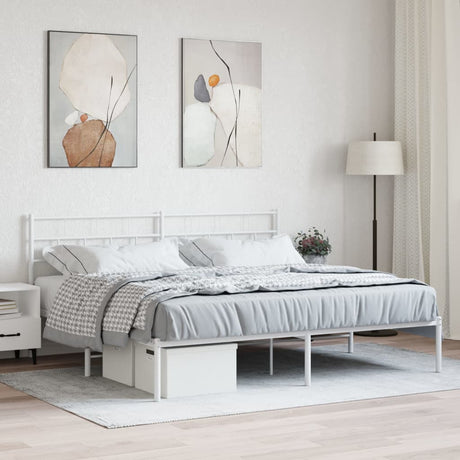 Metal Bed Frame Without Mattress 90X200Cm