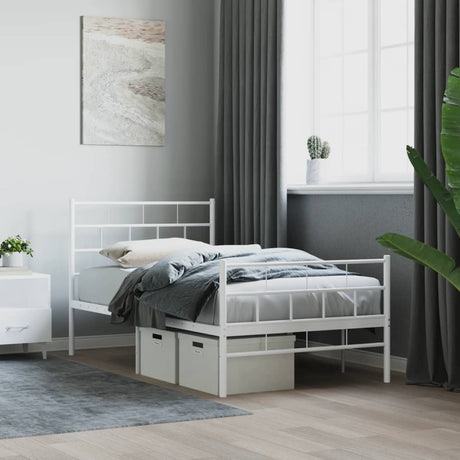 Metal Bed Frame Without Mattress 90X200Cm