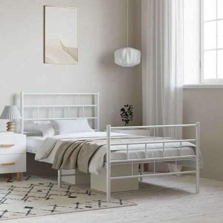 Metal Bed Frame Without Mattress 90X200Cm