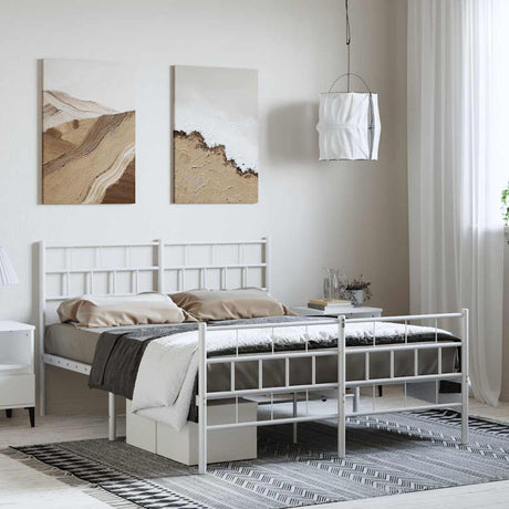 Metal Bed Frame Without Mattress 90X200Cm
