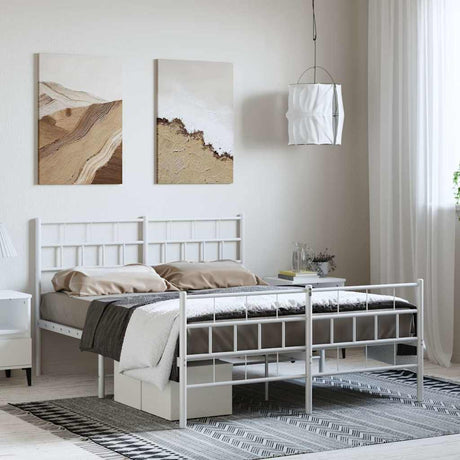 Metal Bed Frame Without Mattress 90X200Cm