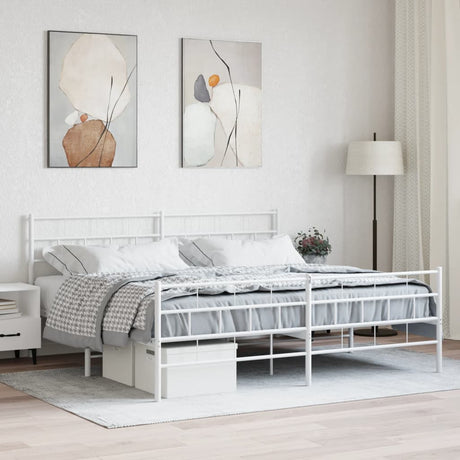 Metal Bed Frame Without Mattress 90X200Cm