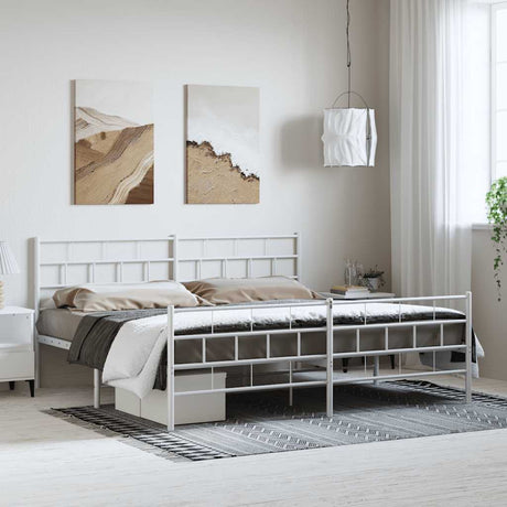 Metal Bed Frame Without Mattress 90X200Cm