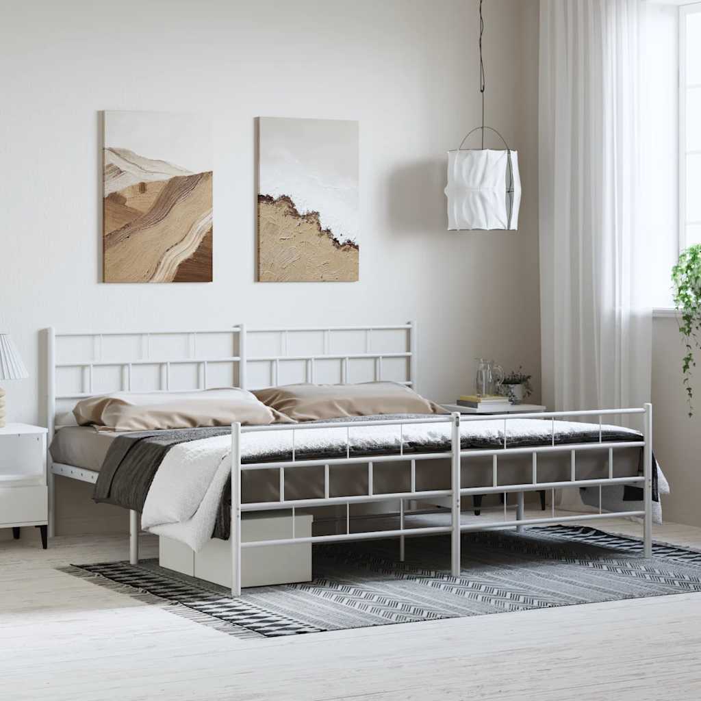 Metal Bed Frame Without Mattress 90X200Cm