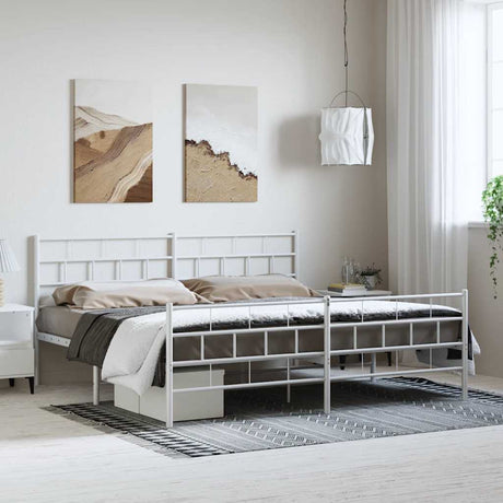 Metal Bed Frame Without Mattress 90X200Cm