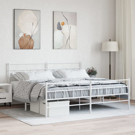 Metal Bed Frame Without Mattress 90X200Cm