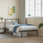 Metal Bed Frame Without Mattress With Footboard 150X200Cm
