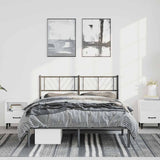 Metal Bed Frame Without Mattress With Footboard 150X200Cm
