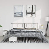 Metal Bed Frame Without Mattress With Footboard 150X200Cm