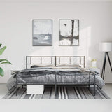 Metal Bed Frame Without Mattress With Footboard 150X200Cm
