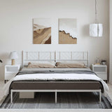 Metal Bed Frame Without Mattress With Footboard 150X200Cm