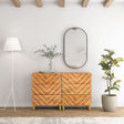 Side Cabinets 2 Pcs Brown And Black 60X33.5X75 Cm Solid Wood Mango