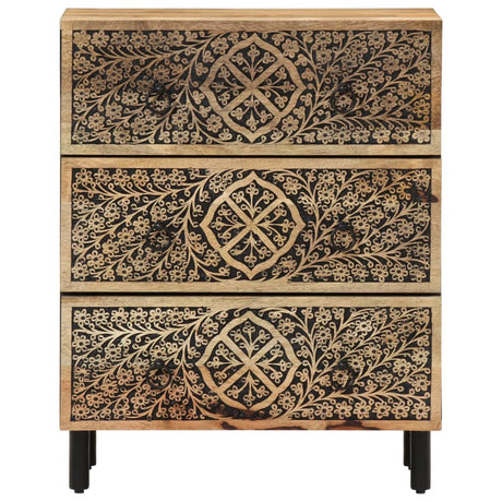 Side Cabinets 2 Pcs 60X33X75 Cm Solid Wood Mango