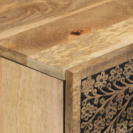 Side Cabinets 2 Pcs 60X33X75 Cm Solid Wood Mango