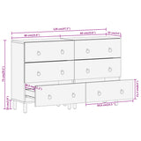 Side Cabinets 2 Pcs 60X33X75 Cm Solid Wood Mango
