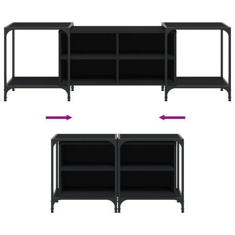 Tv Cabinet 153X37X50 Cm Engineered Wood