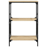 Bookcase 3-Tier 59X35X Engineered Wood