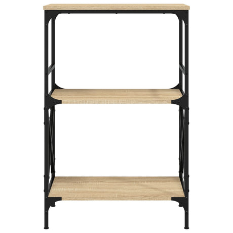 Bookcase 3-Tier 59X35X Engineered Wood
