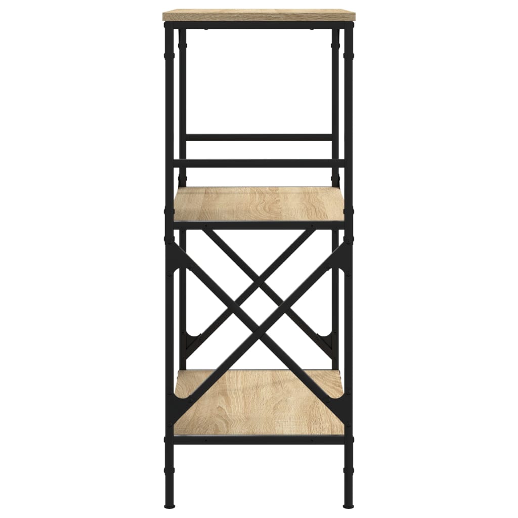 Bookcase 3-Tier 59X35X Engineered Wood