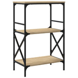 Bookcase 3-Tier 59X35X Engineered Wood