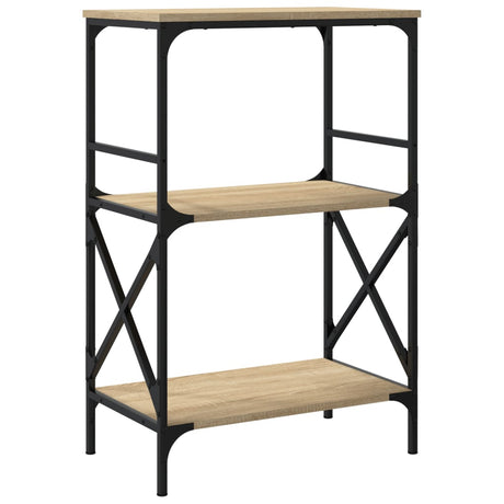 Bookcase 3-Tier 59X35X Engineered Wood