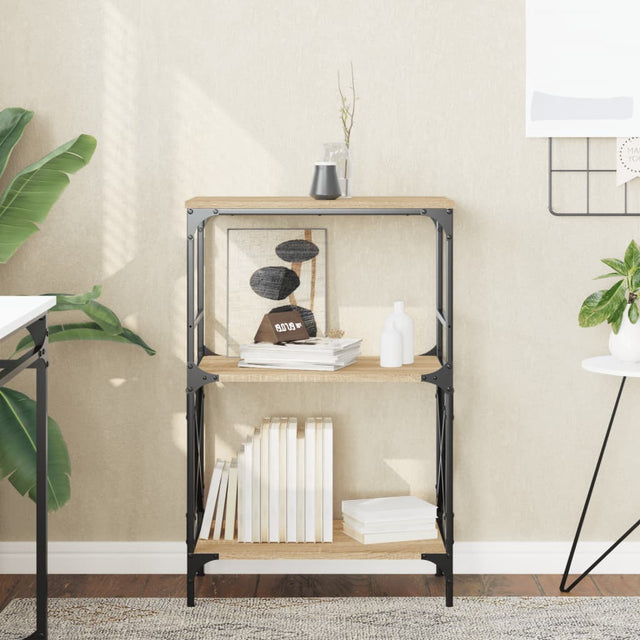 Bookcase 3-Tier 59X35X Engineered Wood