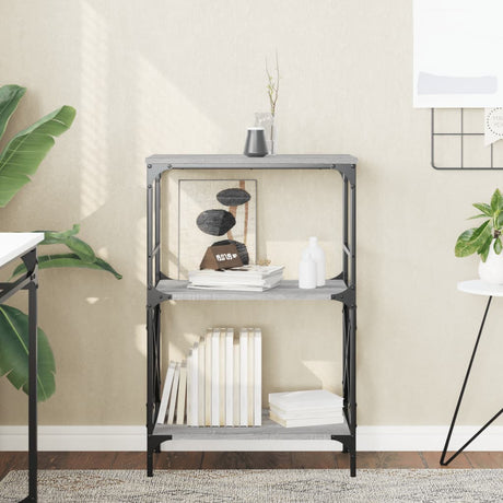 Bookcase 3-Tier 59X35X Engineered Wood