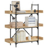 Bookcase 4-Tier 100X33X Engineered Wood