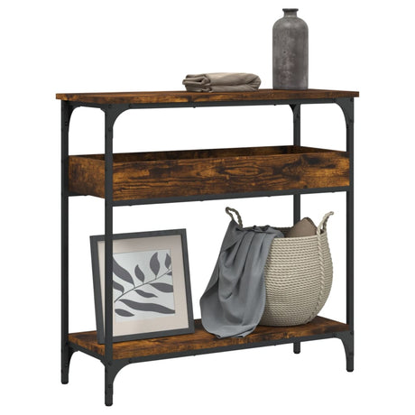 Console Table With Shelf 75X29X75Cm Engineered Wood