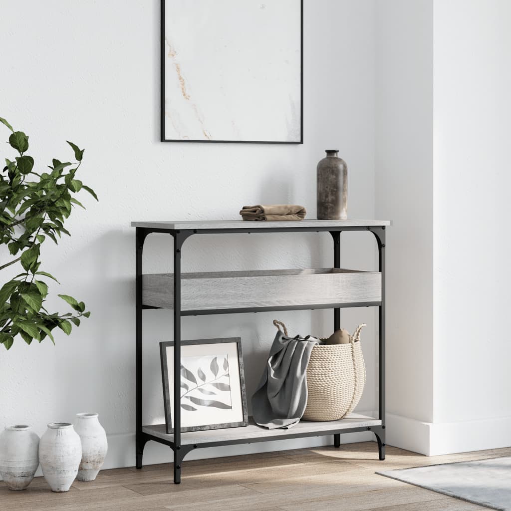 Console Table With Shelf 75X29X75Cm Engineered Wood