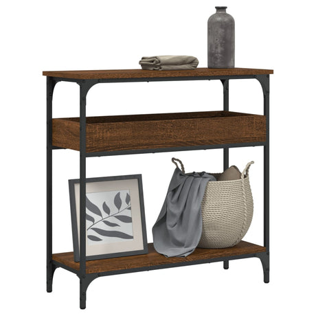 Console Table With Shelf 75X29X75Cm Engineered Wood