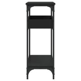 Console Table with Shelf Black 100x29x75cm Engineered Wood