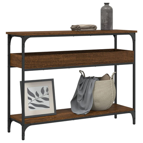 Console Table With Shelf 75X29X75Cm Engineered Wood
