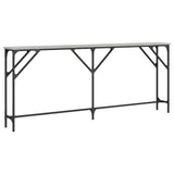Console Table Grey Sonoma 180x23x75 cm Engineered Wood