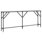 Console Table Grey Sonoma 180x23x75 cm Engineered Wood