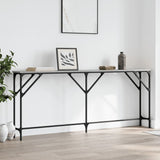 Console Table Grey Sonoma 180x23x75 cm Engineered Wood
