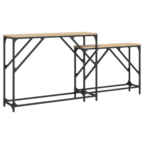 Nesting Console Tables 2 Pcs Engineered Wood