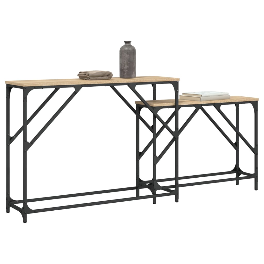 Nesting Console Tables 2 Pcs Engineered Wood
