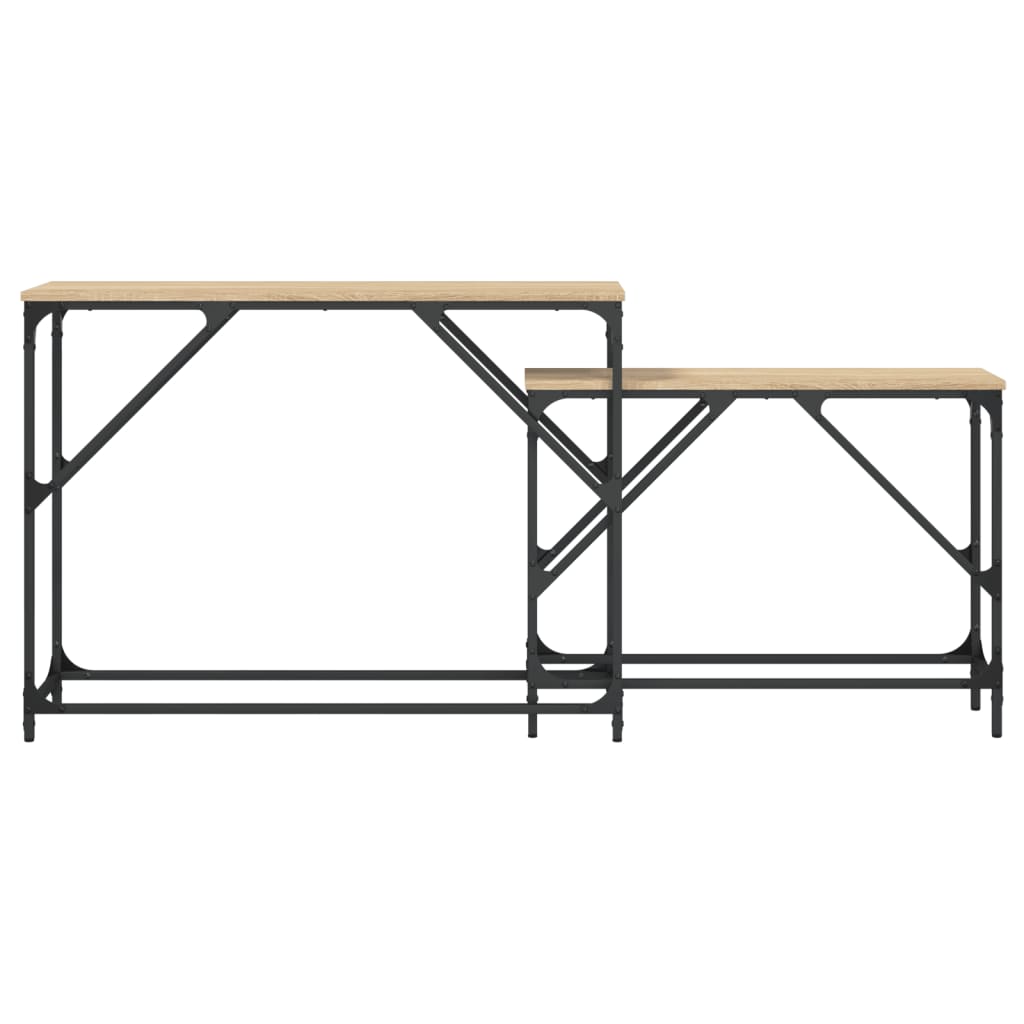 Nesting Console Tables 2 Pcs Engineered Wood