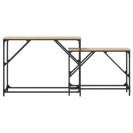 Nesting Console Tables 2 Pcs Engineered Wood