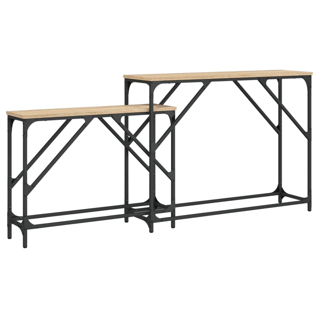 Nesting Console Tables 2 Pcs Engineered Wood