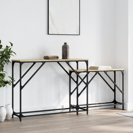 Nesting Console Tables 2 Pcs Engineered Wood