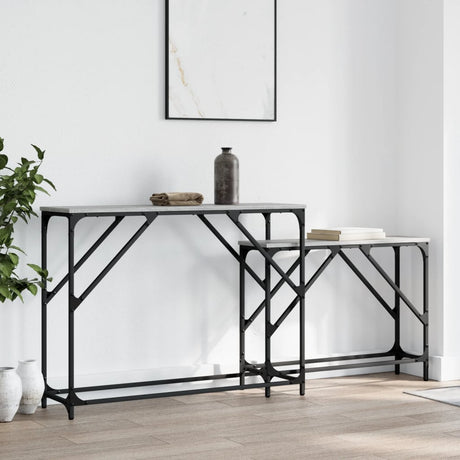 Nesting Console Tables 2 Pcs Engineered Wood