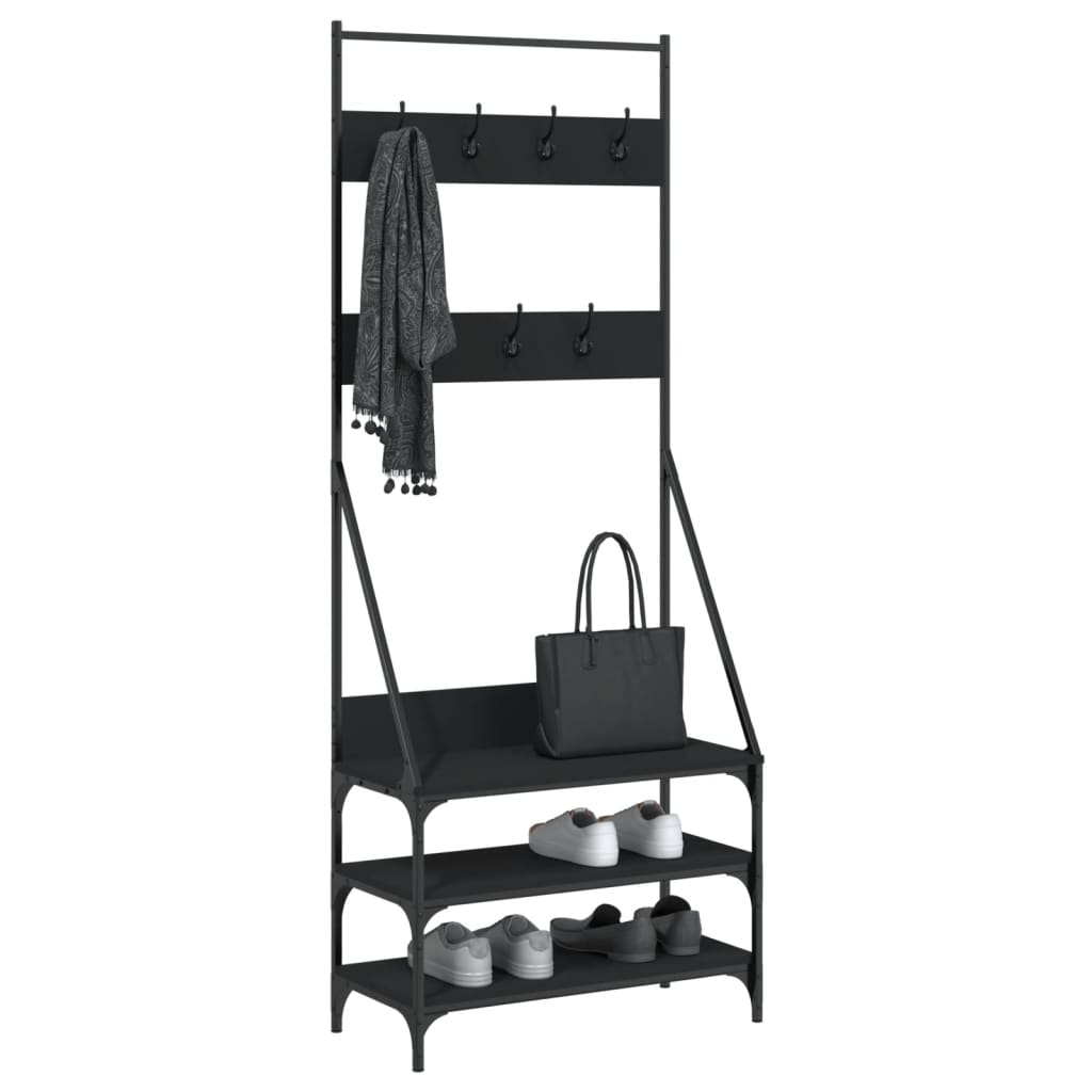 Clothes Rack With Shoe Storage