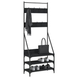 Clothes Rack With Shoe Storage
