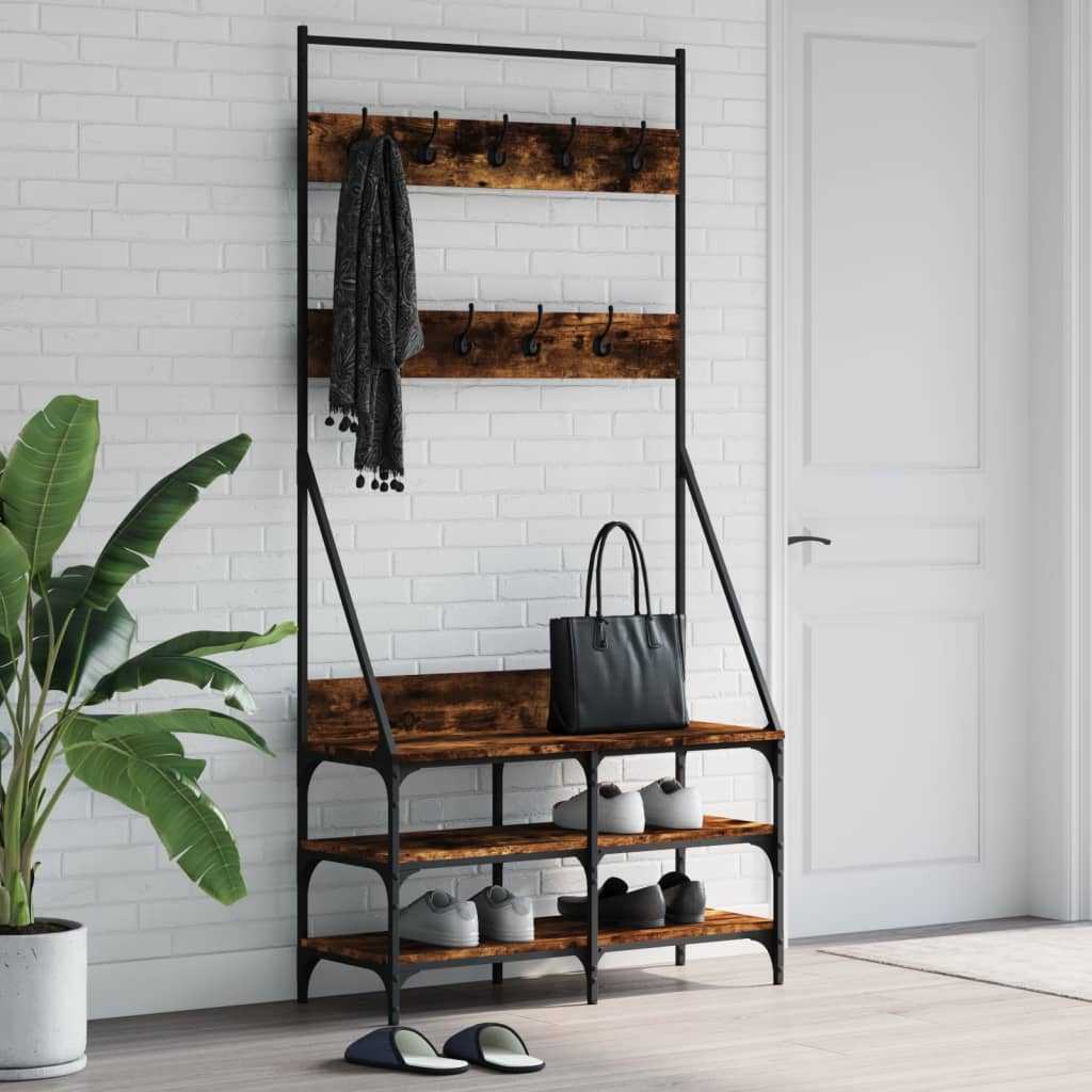 Clothes Rack With Shoe Storage