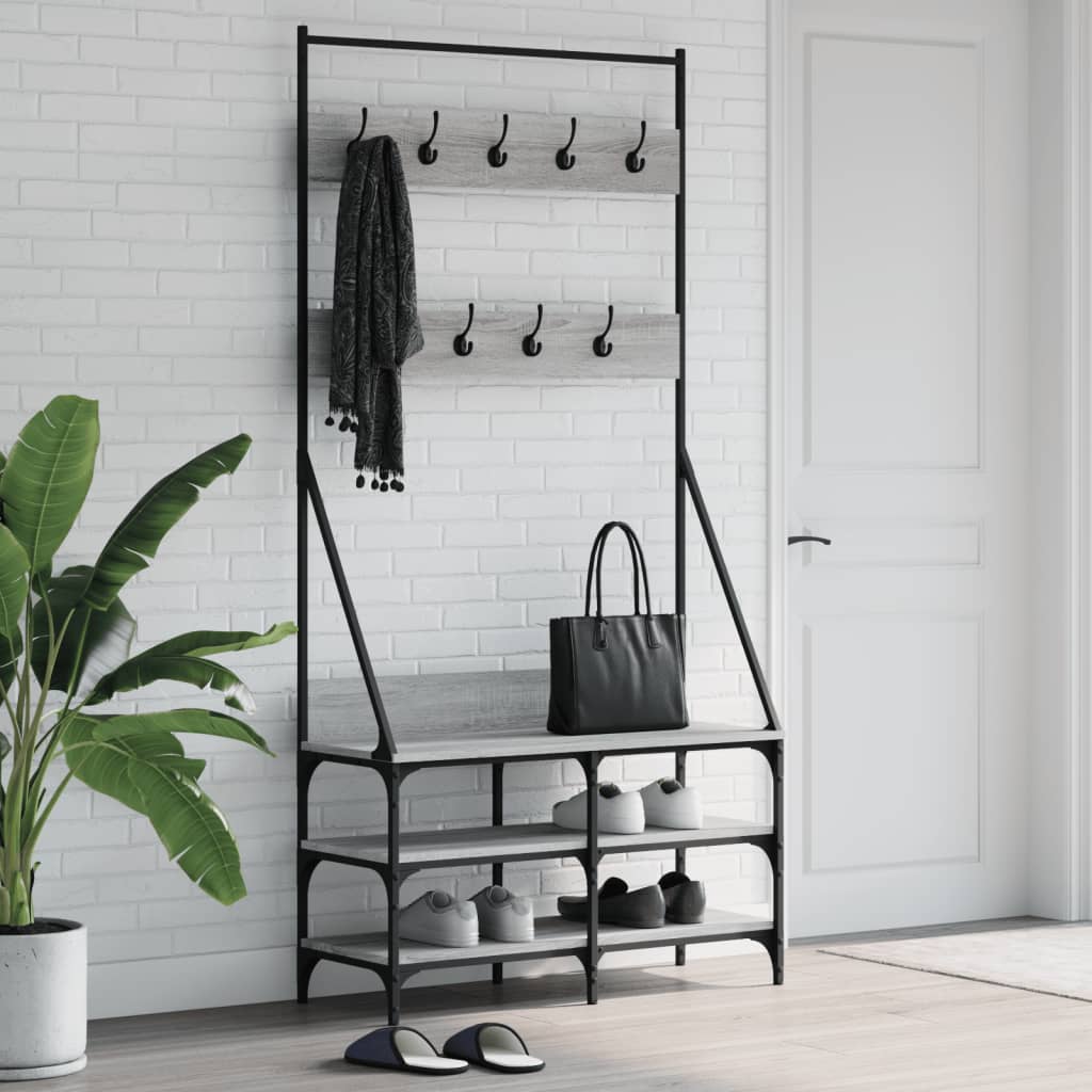 Clothes Rack With Shoe Storage